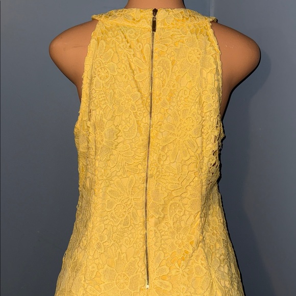 Bright Yellow Jessica Howard Lace Dress - Size 10 - Picture 5 of 7